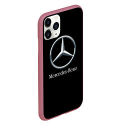 Чехол iPhone 11 Pro матовый Mercedes-benz sport auto, цвет: 3D-малиновый — фото 2