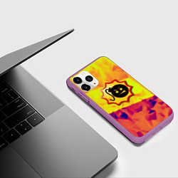 Чехол iPhone 11 Pro матовый Serious Sam Croteam, цвет: 3D-фиолетовый — фото 2
