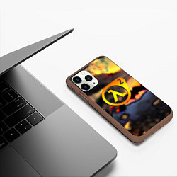 Чехол iPhone 11 Pro матовый Half-life maps, цвет: 3D-коричневый — фото 2