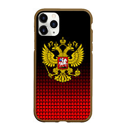 Чехол iPhone 11 Pro матовый Русский мир, цвет: 3D-коричневый
