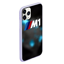 Чехол iPhone 11 Pro матовый Bmw night city, цвет: 3D-светло-сиреневый — фото 2