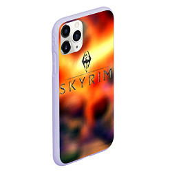 Чехол iPhone 11 Pro матовый Skyrim rpg game, цвет: 3D-светло-сиреневый — фото 2