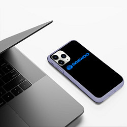 Чехол iPhone 11 Pro матовый Daewoo sport korea, цвет: 3D-светло-сиреневый — фото 2