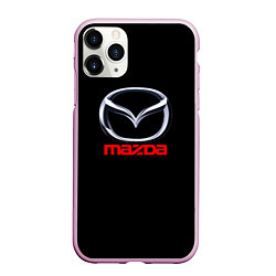 Чехол iPhone 11 Pro матовый Mazda japan motor, цвет: 3D-розовый