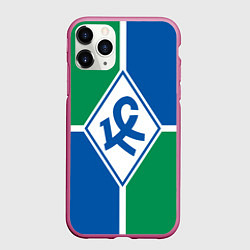 Чехол iPhone 11 Pro матовый Самарские крылья советов, цвет: 3D-малиновый