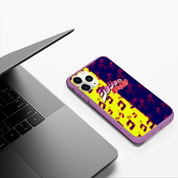 Чехол iPhone 11 Pro матовый JoJo Bizarre Adventure night skin, цвет: 3D-фиолетовый — фото 2