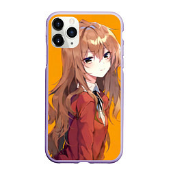 Чехол iPhone 11 Pro матовый Toradora Тайга Айсака, цвет: 3D-светло-сиреневый