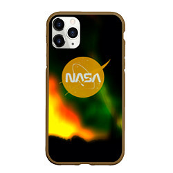 Чехол iPhone 11 Pro матовый Nasa spacestar, цвет: 3D-коричневый