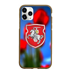 Чехол iPhone 11 Pro матовый Belarus summer, цвет: 3D-коричневый