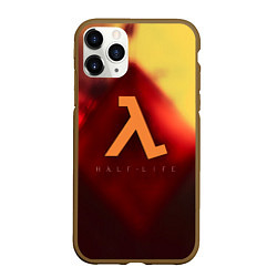 Чехол iPhone 11 Pro матовый Half life black mesa, цвет: 3D-коричневый