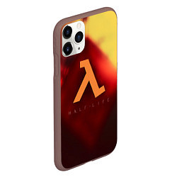 Чехол iPhone 11 Pro матовый Half life black mesa, цвет: 3D-коричневый — фото 2