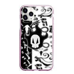 Чехол iPhone 11 Pro матовый Bleach logo blur anime black, цвет: 3D-розовый