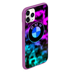 Чехол iPhone 11 Pro матовый Bmw anime, цвет: 3D-фиолетовый — фото 2