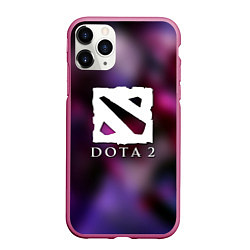 Чехол iPhone 11 Pro матовый Dota 2 valve, цвет: 3D-малиновый