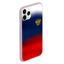 Чехол iPhone 11 Pro матовый Символика России герб, цвет: 3D-розовый — фото 2