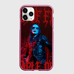 Чехол iPhone 11 Pro матовый Cradle Of Filth: Dani Filth, цвет: 3D-малиновый