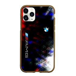 Чехол iPhone 11 Pro матовый Bmw true colors, цвет: 3D-коричневый