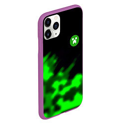 Чехол iPhone 11 Pro матовый Creeper steel, цвет: 3D-фиолетовый — фото 2