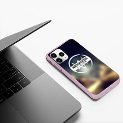 Чехол iPhone 11 Pro матовый Watch Dogs легион, цвет: 3D-розовый — фото 2