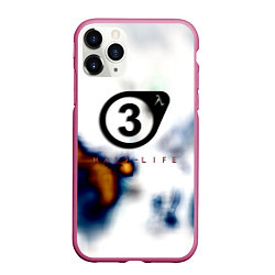 Чехол iPhone 11 Pro матовый Half life freeman, цвет: 3D-малиновый