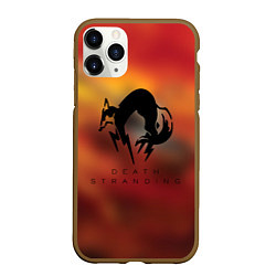 Чехол iPhone 11 Pro матовый Death Stranding Kojima corp, цвет: 3D-коричневый