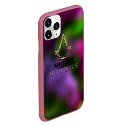 Чехол iPhone 11 Pro матовый Assassins Creed мираж, цвет: 3D-малиновый — фото 2