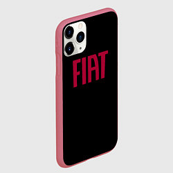 Чехол iPhone 11 Pro матовый Fiat sport auto brend, цвет: 3D-малиновый — фото 2