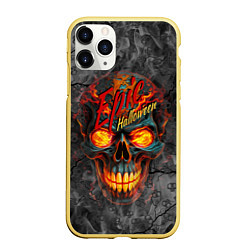 Чехол iPhone 11 Pro матовый Epic Halloween, цвет: 3D-желтый