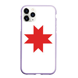 Чехол iPhone 11 Pro матовый Флаг Удмуртии, цвет: 3D-светло-сиреневый