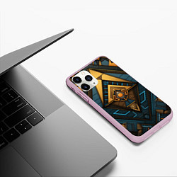 Чехол iPhone 11 Pro матовый Узор в египетском стиле, цвет: 3D-розовый — фото 2