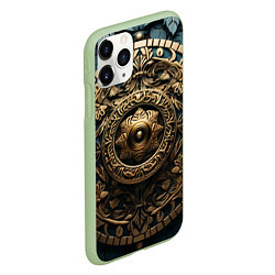 Чехол iPhone 11 Pro матовый Орнамент в кельтском стиле, цвет: 3D-салатовый — фото 2