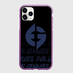 Чехол iPhone 11 Pro матовый Evil geniuses style, цвет: 3D-фиолетовый