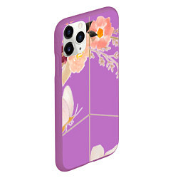 Чехол iPhone 11 Pro матовый Make love - not war, цвет: 3D-фиолетовый — фото 2