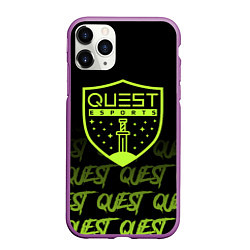 Чехол iPhone 11 Pro матовый Quest esports, цвет: 3D-фиолетовый