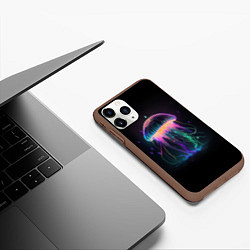 Чехол iPhone 11 Pro матовый Свет медузы, цвет: 3D-коричневый — фото 2