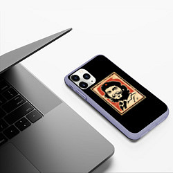 Чехол iPhone 11 Pro матовый Команданте Че Гевара, цвет: 3D-светло-сиреневый — фото 2