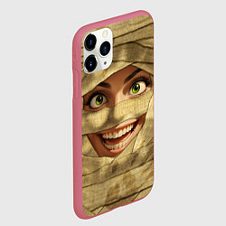 Чехол iPhone 11 Pro матовый Бандаж мумии светлый, цвет: 3D-малиновый — фото 2