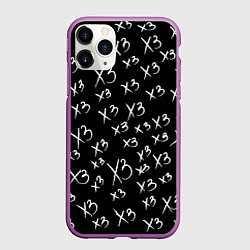 Чехол iPhone 11 Pro матовый Хрен знает, цвет: 3D-фиолетовый