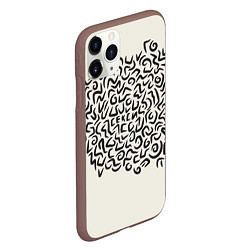 Чехол iPhone 11 Pro матовый Секси - почти шифр, цвет: 3D-коричневый — фото 2