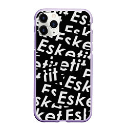 Чехол iPhone 11 Pro матовый Esskeetit rap, цвет: 3D-светло-сиреневый