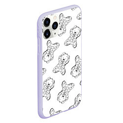 Чехол iPhone 11 Pro матовый Сончас у медвежат - раскраска, цвет: 3D-светло-сиреневый — фото 2