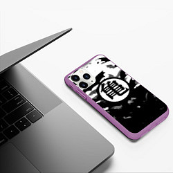 Чехол iPhone 11 Pro матовый Dragon ball Helloween bat, цвет: 3D-фиолетовый — фото 2