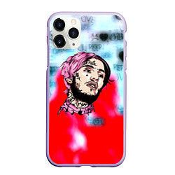 Чехол iPhone 11 Pro матовый Lil peep steel rap, цвет: 3D-светло-сиреневый