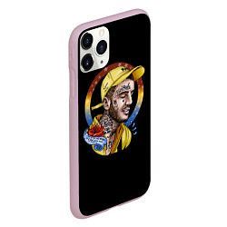 Чехол iPhone 11 Pro матовый Lil Peep music, цвет: 3D-розовый — фото 2