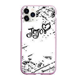 Чехол iPhone 11 Pro матовый JoJos Bizarre splash love anime, цвет: 3D-розовый