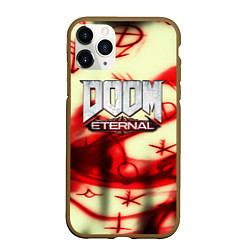 Чехол iPhone 11 Pro матовый Doom Eteranal символы марса, цвет: 3D-коричневый