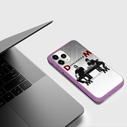 Чехол iPhone 11 Pro матовый Depeche Mode - Mememto Mori Dave and Martin, цвет: 3D-фиолетовый — фото 2