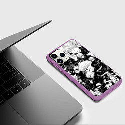 Чехол iPhone 11 Pro матовый Сатору Годжо - Магическая Битва, цвет: 3D-фиолетовый — фото 2
