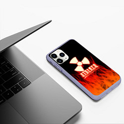 Чехол iPhone 11 Pro матовый Stalker 2 flame, цвет: 3D-светло-сиреневый — фото 2