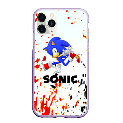 Чехол iPhone 11 Pro матовый Sonic краски абстрактные, цвет: 3D-светло-сиреневый